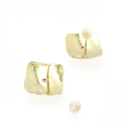 Bông tai Ruby 750YG/K18YG - Hàng hiệu Chính hãng 868210