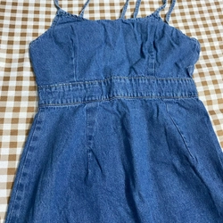 Váy yếm bò dài kéo khoá sau 462987