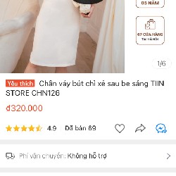 Set áo sơ mi và chân váy bút chì của Tiin store 15217