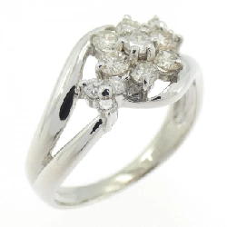 Nhẫn kim cương hoa PT900 0.51CT