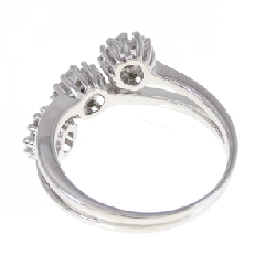 Nhẫn ruby K18WG hoa 0.15CT 672789