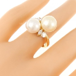 Nhẫn ngọc trai Akoya K18YG - Hàng hiệu Authentic 855001