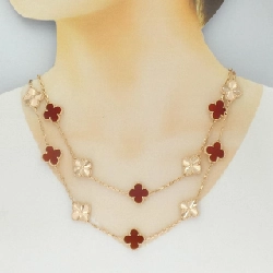 Vòng cổ Van Cleef & Arpels Vintage Alhambra 20 Motif - Hàng hiệu Authentic 842780