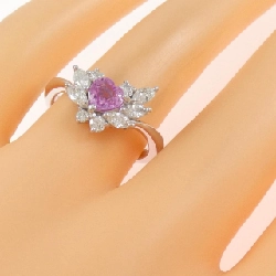 Nhẫn Sapphire hình trái tim K18WG 0.62CT - Hàng hiệu Chính hãng 853274