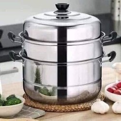 Nồi hấp 3 tầng 28cm inox 🤎🤎🤎