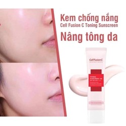 Kem chống nắng cellfusion hồng toning suncreen 100, spf5+++ 117707