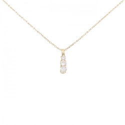 K18YG Ba viên đá kim cương Dây chuyền 0.50CT - Hàng hiệu Chính hãng