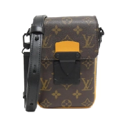 Túi đeo vai Louis Vuitton Monogram Macassar S-Lock Vertical Wearable Wallet M82535