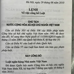LUẬT NGÂN HÀNG VÀ CÁC TỔ CHỨC TÍN DỤNG 971761