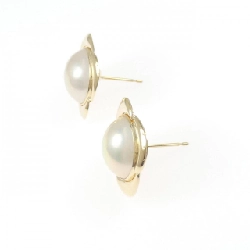 K18YG Mabe Pearl Earrings - Hàng hiệu Authentic 867468