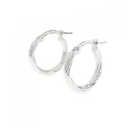 Bông tai hoop 750WG - Hàng hiệu Authentic