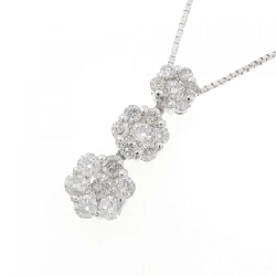 K18WG/750WG Hoa Văn Dây Chuyền Kim Cương 1.00CT - Hàng hiệu Chính hãng 860528