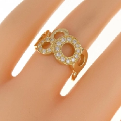 Nhẫn kim cương K18YG 0.22CT 672088