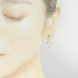 Bông tai K10YG Coco Shunick một bên 665793