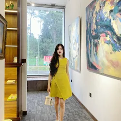 Váy vàng nữ tính 696099