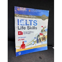 (TẶNG BOOKMARK) Ielts life skills, A1, official Cambridge test practice with answers, mới 80% (có ghi chữ vài trang) RBK0809