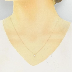 K18YG Solitaire Dây chuyền kim cương 0.18CT - Hàng hiệu Chính hãng 863131