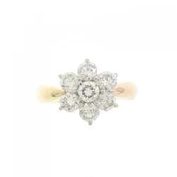 PT/K18YG/K18PG Nhẫn Kim Cương Hoa 1.00CT 673589