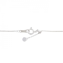 K18WG Dây chuyền kim cương chéo 0.5CT - Hàng hiệu Chính hãng 862048