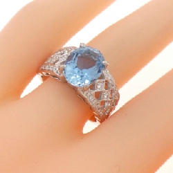 Nhẫn Aquamarine PT900 2.59CT - Hàng hiệu Chính hãng 851446