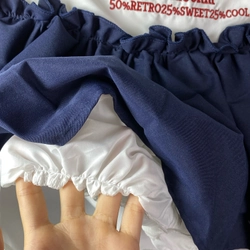 Set áo thun croptop mix chân váy 471091