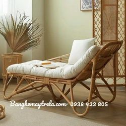 Ghế mây dài nằm thư giãn lưng cong 527877
