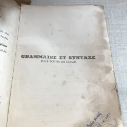 Grammaire & Syntaxe 993451