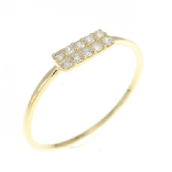 Nhẫn kim cương K18YG 0.1CT - Hàng hiệu Authentic