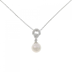 K18WG Dây chuyền ngọc trai Akoya 7.2mm - Hàng hiệu Chính hãng