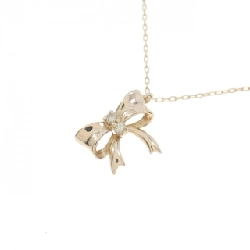 K18PG Nơ Dây Chuyền Kim Cương 0.02CT - Hàng hiệu Chính hãng 864354