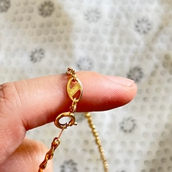 Vòng cổ gold hiệu jaban dài 4,5tấc 550010