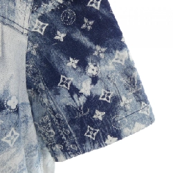 Áo sơ mi denim tay ngắn họa tiết monogram LOUIS VUITTON HNS17XNW2 - Hàng hiệu Authentic 901845