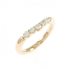 Nhẫn nhẫn hồng K18PG kim cương 0.135CT