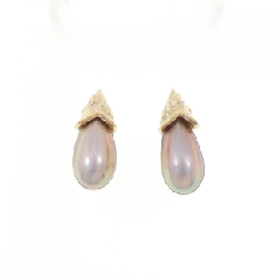 K18YG Mabe Pearl Earrings - Hàng hiệu Chính hãng