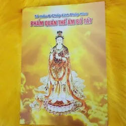 VỞ TÔ MÀU VÀ CHÉP KINH PHÁP HOA PHẨM PHỔ MÔN CHỮ MỜ