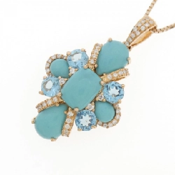 Dây chuyền đá giả 18KPG/K18PG - Hàng hiệu Authentic 860517