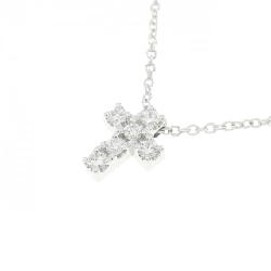 K18WG Dây chuyền kim cương chéo 0.10CT - Hàng hiệu Chính hãng 864570