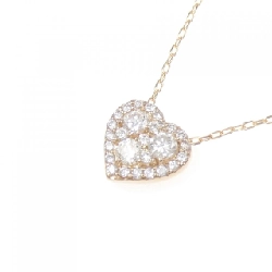 K18PG Dây chuyền kim cương hình trái tim 0.56CT - Hàng hiệu Chính hãng 859183