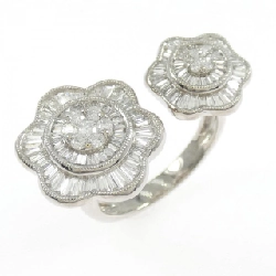 Nhẫn kim cương hoa K18WG 1.06CT - Hàng hiệu Authentic