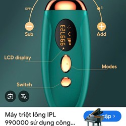 Máy triệt Lông IPL MÀU XANH 160824