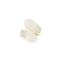 Nhẫn kim cương 750YG Pavé 1.12CT 671858