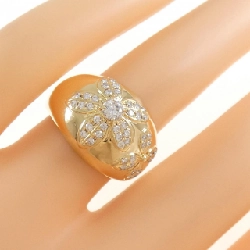 Nhẫn kim cương hoa K18YG 0.14CT 670854