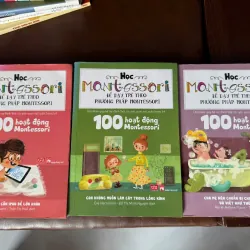 Combo 3 sách Học Montessori – 100 Hoạt Động Montessori Cho Trẻ - K3 1008047