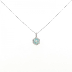 Dây chuyền Tourmaline PT900/PT850 0.12CT - Hàng hiệu Authentic