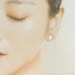 Bông tai ngọc trai Akoya K18YG 6.4mm - Hàng hiệu chính hãng 873371