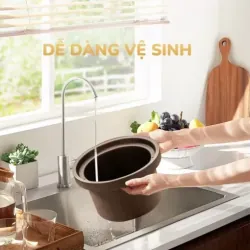 Nồi kho hầm đa năng UNIE USC308 3L lòng gốm tử sa, 8 chức năng, nấu chậm thông minh 578149