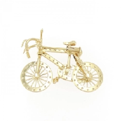 K18YG Xe đạp Kim cương Brooch 0.50CT - Hàng hiệu Chính hãng 872476