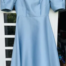 Đầm dự tiệc màu xanh thiên thanh đẹp mắt của CChat