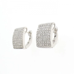 K18WG Bông tai kim cương Pavé 1.00CT - Hàng hiệu Chính hãng 865901