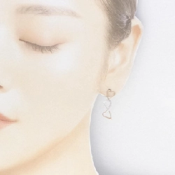 Bông tai kim cương ba màu K18 0.08CT - Hàng hiệu chính hãng 872096